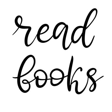 Siyah ve beyaz harfli vektör çizimi