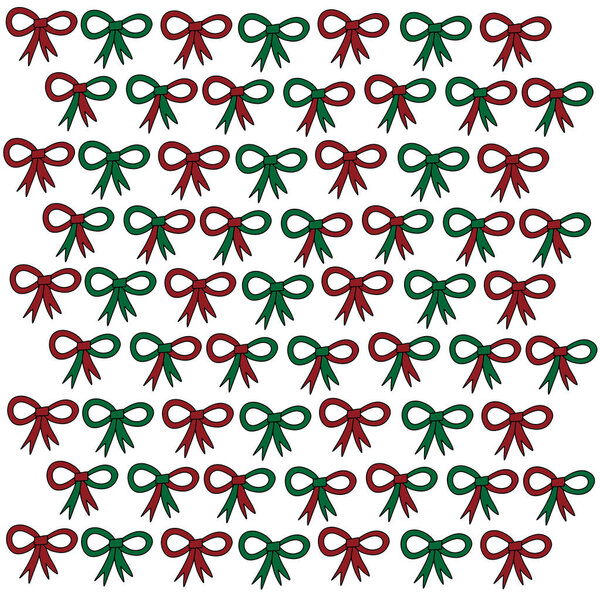 Merry Christmas and happy new year ribbon bow.