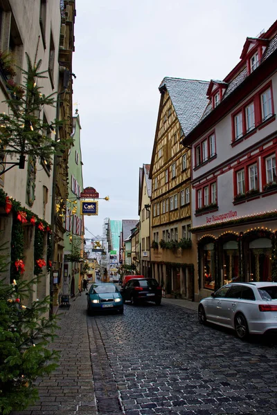 Antiga Beleza Cidade Rothenburg Der Tauber Fascinante — Fotografia de Stock