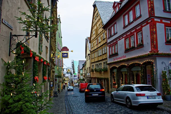 Ősi Szépség Város Rothenburg Der Tauber Lenyűgöző — Stock Fotó