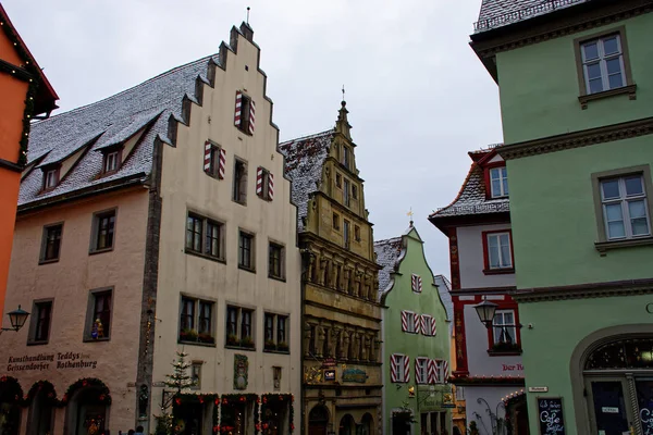 Beauté Antique Ville Rothenburg Der Tauber Est Fascinante — Photo