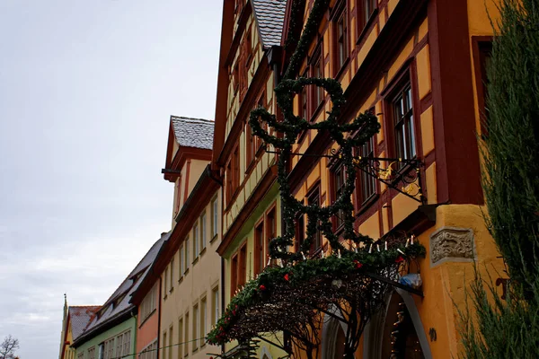 Oude Schoonheid Van Stad Van Rothenburg Der Tauber Fascinerend — Stockfoto