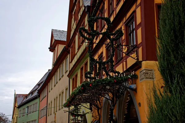 Antiga Beleza Cidade Rothenburg Der Tauber Fascinante — Fotografia de Stock