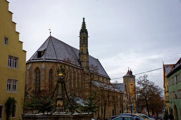 Antigua Belleza Ciudad Rothenburg Der Tauber Fascinante — Foto de Stock