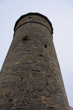Antik şehir Rothenburg ob der Tauber büyüleyici güzelliği