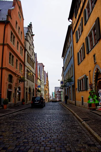 Ősi Szépség Város Rothenburg Der Tauber Lenyűgöző — Stock Fotó