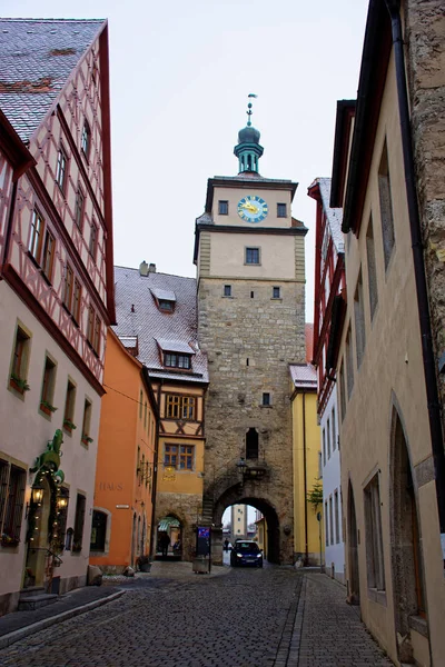 Ősi Szépség Város Rothenburg Der Tauber Lenyűgöző — Stock Fotó