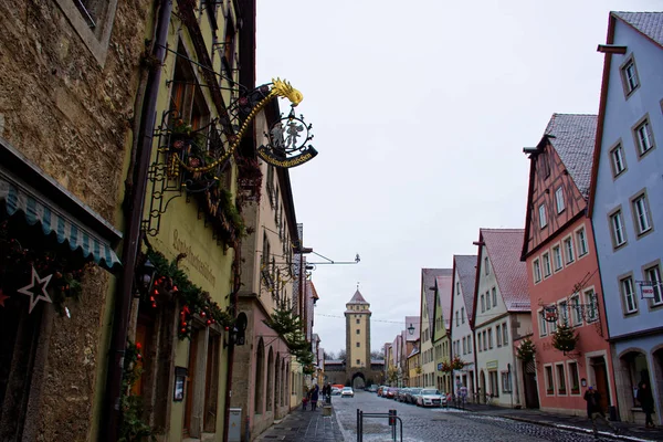 Ősi Szépség Város Rothenburg Der Tauber Lenyűgöző — Stock Fotó