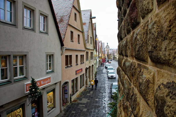 ローテンブルク市の古代の美しさ タウバーは魅力的 — ストック写真