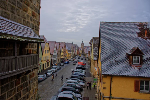 Beauté Antique Ville Rothenburg Der Tauber Est Fascinante — Photo