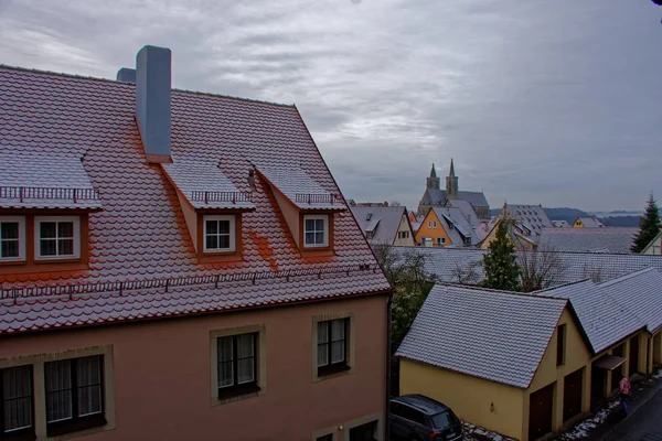 Antik Şehir Rothenburg Der Tauber Büyüleyici Güzelliği — Stok fotoğraf