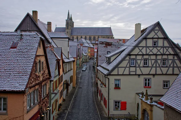 Давньої Красою Місто Rothenburg Дер Таубер Захоплюючим — стокове фото