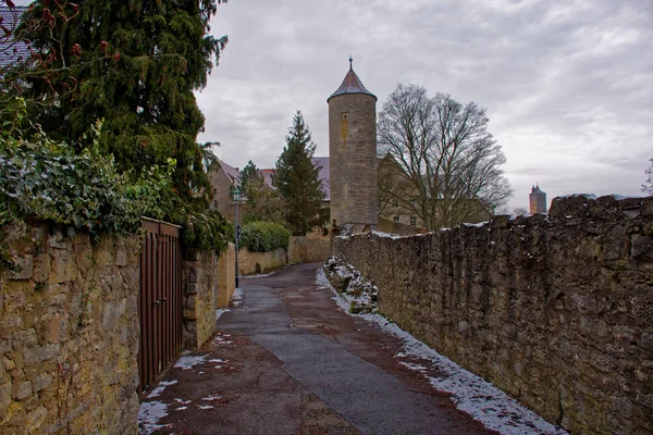 Antigua Belleza Ciudad Rothenburg Der Tauber Fascinante — Foto de Stock