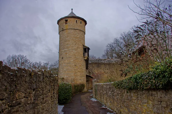 Antigua Belleza Ciudad Rothenburg Der Tauber Fascinante — Foto de Stock