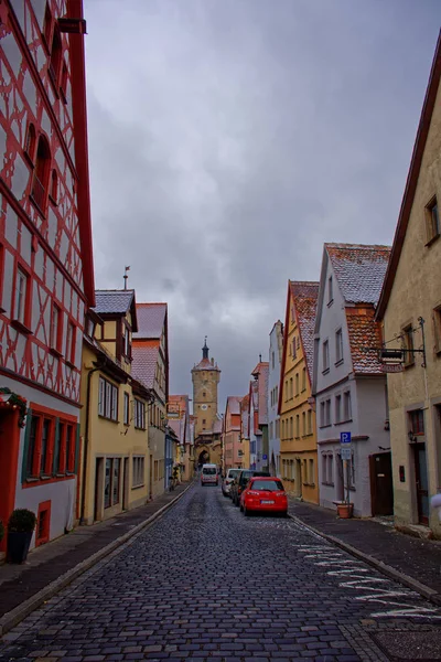 Ősi Szépség Város Rothenburg Der Tauber Lenyűgöző — Stock Fotó