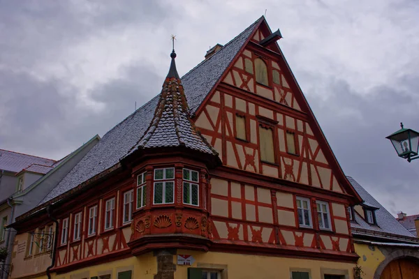 Die Uralte Schönheit Der Stadt Rothenburg Der Tauber Ist Faszinierend — Stockfoto