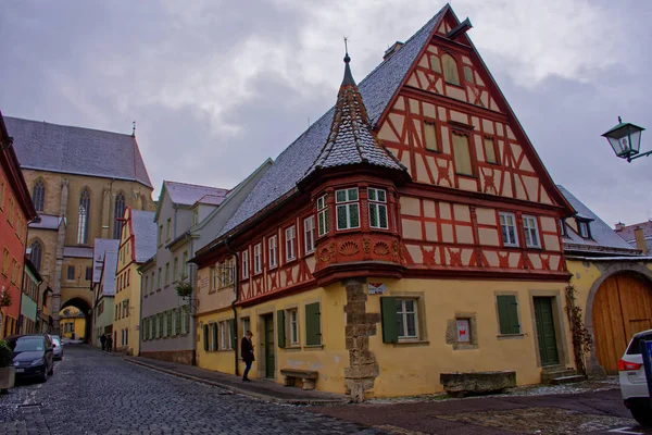 罗滕堡市的古老之美是迷人的 — 图库照片