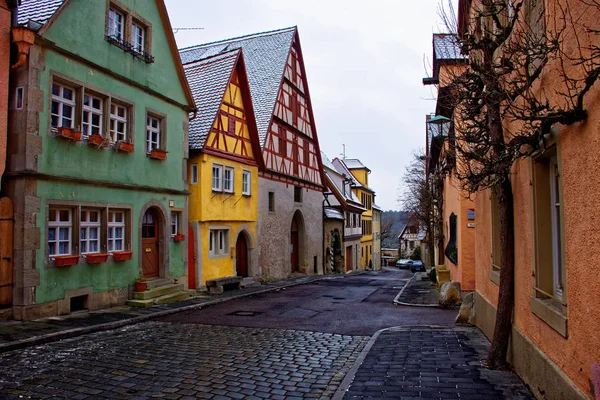 Ősi Szépség Város Rothenburg Der Tauber Lenyűgöző — Stock Fotó