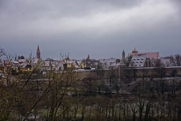 Antigua Belleza Ciudad Rothenburg Der Tauber Fascinante — Foto de Stock