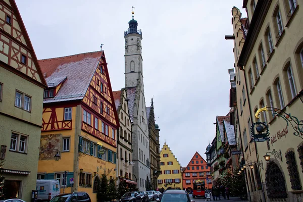 Beauté Antique Ville Rothenburg Der Tauber Est Fascinante — Photo