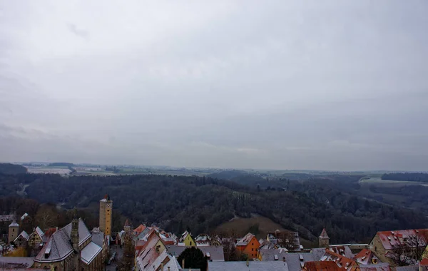 Oude Schoonheid Van Stad Van Rothenburg Der Tauber Fascinerend — Stockfoto