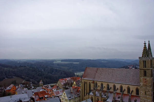 Αρχαία Ομορφιά Της Πόλης Του Rothenburg Der Tauber Είναι Συναρπαστική — Φωτογραφία Αρχείου