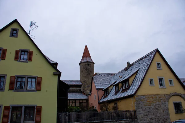 Antica Bellezza Della Città Rothenburg Der Tauber Affascinante — Foto Stock