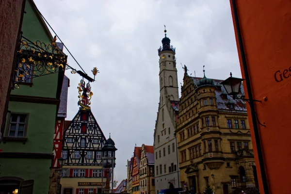 Ancient Beauty City Rothenburg Der Tauber Fascinating — Stock Photo, Image