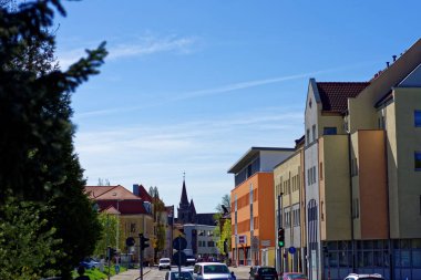beautiful architecture of the city of Ansbach clipart