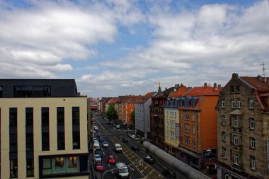 Almanya'da Nürnberg eski şehir güzel mimarisi