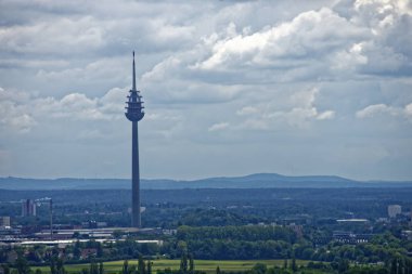 eski kuleden Nürnberg ve çevresinin güzel manzarası