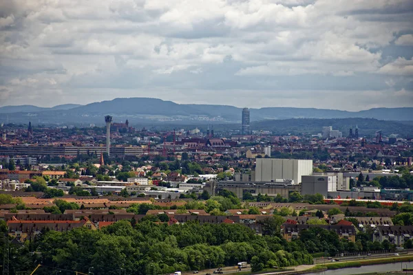 Belas Vistas Nuremberga Seus Arredores Partir Torre Velha — Fotografia de Stock