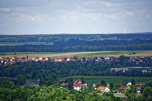 从老塔到纽伦堡及其周边地区的美丽景色 — 图库照片