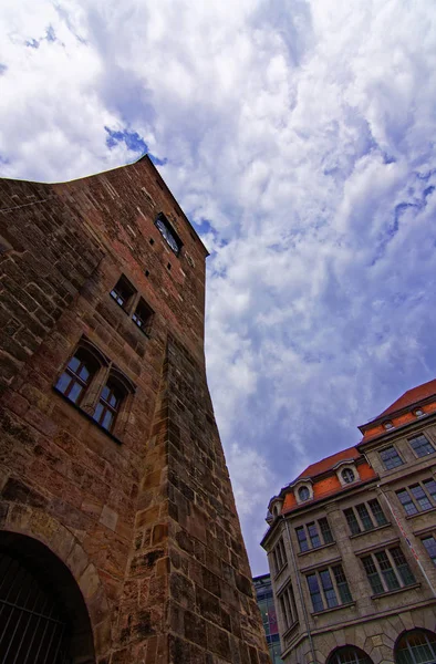 Beautiful Architecture Old Town Nuremberg Sunny Day Nuremberg Ancient Beauty — Stock Photo, Image