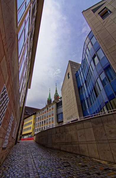 Beautiful Architecture Old Town Nuremberg Sunny Day Nuremberg Ancient Beauty — Stock Photo, Image