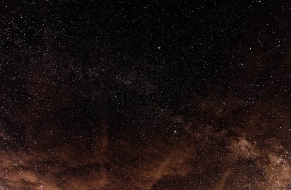 Hermosa Noche Estrellada Brillante Cielo — Foto de Stock