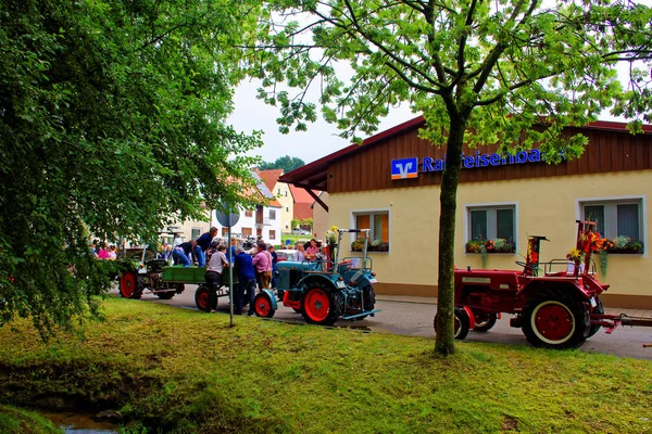 Alemania Bavaria Mitteleschenbach Ansbach District Julio 2018 Festival Anual Cosecha — Foto de Stock