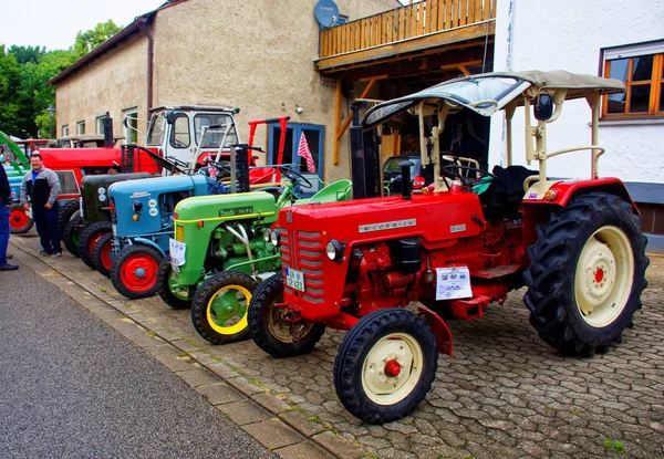 Allemagne Bavaria Mitteleschenbach Ansbach District Juillet 2018 Fête Annuelle Récolte — Photo