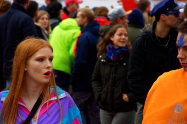 Almanya. Bavyera. Mitteleschenbach Ansbach District - 3 Mar 2019: Karnaval alayı. 