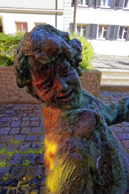 Ansbach 'ın canlı, renkli şehir manzaraları