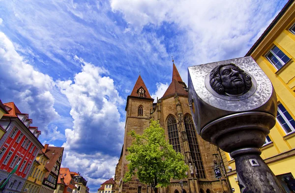 Vibrant Colorful Downtown Landscapes Ansbach — Stock Photo, Image