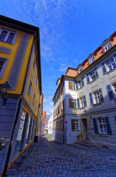 Vibrant Colorful Downtown Landscapes Ansbach — Stock Photo, Image