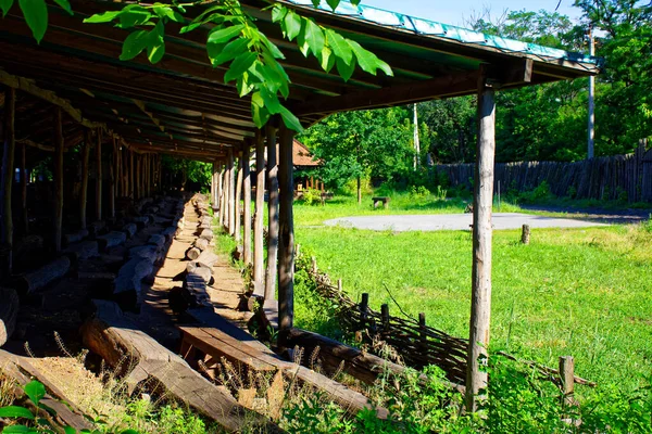 Ein Warmer Tag Auf Der Insel Khortytsia Ukraine Vor Dem — Stockfoto