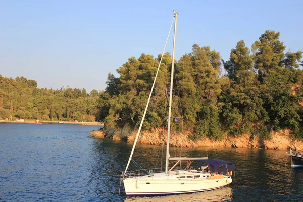 Mooi Eiland Voor Scorpios Ionische Zee Eigendom Van Onassis Familie — Stockfoto