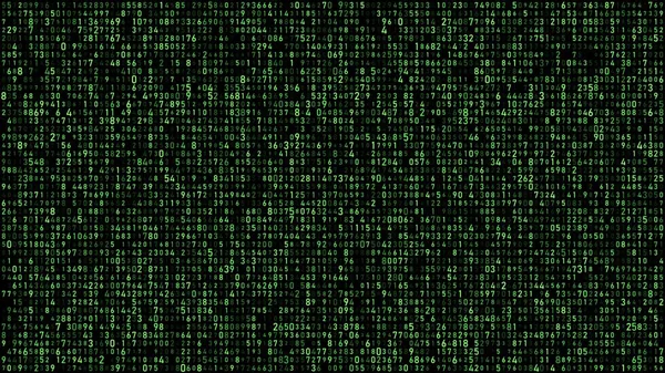Digital matrix green background