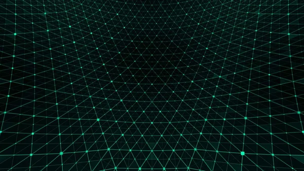 Distortion grid pattern green