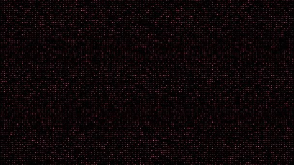 抽象的な正方形のコードの背景赤 — ストック動画