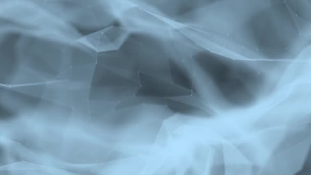 抽象背景环状分形波与凝聚点飞行 — 图库视频影像