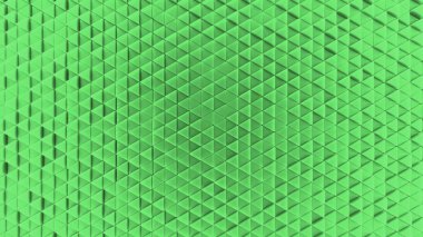 Küçük üçgenler yeşil soyut geometrik plastik arka plan