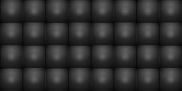 Dark Black Geometric Background Modern Dark Abstract Seamless Texture — Stock Photo, Image